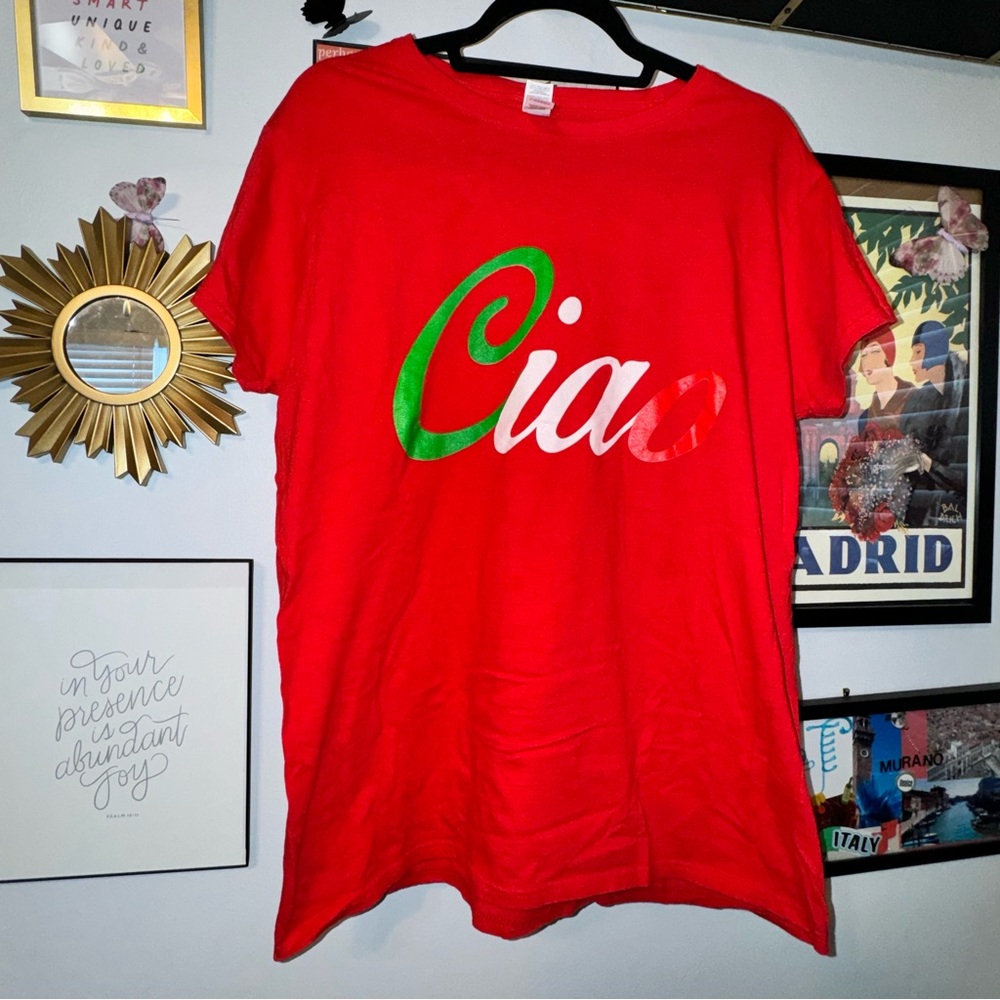 Red Ciao Graphic T-Shirt